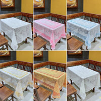 💗FREESHIP💗Khăn trải bàn 140x200cm vải Ren trải bàn giáo viên, bàn ăn, nhà hàng, phòng khách-HÀNG ĐẸP