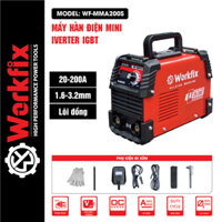 🌹FREESHIP🌹Máy Hàn Mini Workfix WF-MMA200S, Máy hàn điện tử INVERTER IGBT, Que hàn 1.6mm - 3.2mm, Lỗi đồng 100%