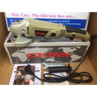 🔥FREESHIP🔥Máy mài🔥FREESHIP🔥 Máy mài cắt góc cầm tay 125mm Crown CT13290 công suất 860W màu cắt sắt tường, gỗ tôn...