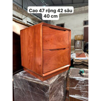 [Freeship]Tủ đầu giường có ngăn bí mật -tủ đầu giường gỗ hương đá 2 ngăn kéo có ngăn ẩn