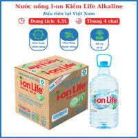 [Freeshipxtra+] Nước vi khoáng kiềm I-on Life Alkaline 4.5L thùng 4 chai chất lượng Nhật Bản tốt cho sức khỏe