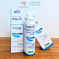 Freeskin 80ML/Lọ - Xịt Mụn Lưng, Ngực, Mông, Chân, Cánh Tay Dùng Cho Nam & Nữ Giúp Sạch Sâu, Hết Mụn