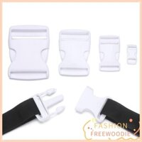 Freewoodie 2 / 5 / 10 / 20 / 30 Chiếc Bên Phát Hành Khóa Túi Dây Đeo Webbing Nhựa Trắng Có Thể Điều Chỉnh Paracord Vòng Tay Khóa