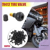 [Frendyest.vn] 100 chiếc TR-412 Thân van cao su màu đen ngắn TR412 Van không săm