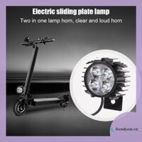 [Frendyest.vn] 4 Đèn LED Xe Đạp Gấp Điện Đèn Trước Nhôm 12W Ebike Horn Đèn Pha