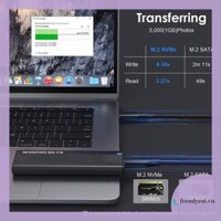 [Frendyest.vn] Hộp đựng SSD M.2 NVMe Giao thức kép Công cụ 10Gbps miễn phí cho SSD 2230 / 2242 / 2260 / 2280 M.2