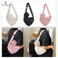 [frendyest.vn] Love heart shaped fashion túi đeo vai totes túi vải messenger túi xách nhỏ