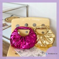 [Frendyest.vn] Túi Tote Mini Hobo bằng da PU dành cho nữ Túi xách hình đám mây Ví đựng ly hợp cho bữa tiệc