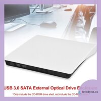 [Frendyest.vn] USB 3.0 SATA DVD gắn ngoài CD-ROM RW Player Vỏ ổ đĩa quang KHÔNG có ổ đĩa