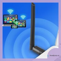 [Frendyest.vn] WiFi 6 USB WiFi Dongle có Ăng-ten tăng cao 2.4G 286Mbps AX286M cho Win7 / 10 / 11