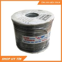 [FRESHIP ] Dây Điện Thoại SiNo Cuộn 200m Dây Xám, Dây Đen 4R SiNo- Hàng Chính Hãng