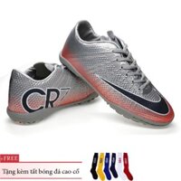 FRESIP HOT SẴN Giày bóng đá trẻ em CR7 Size 30-36 Tặng kèm tất bóng đá cao cổ 2021