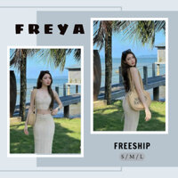 🛍FREYA SHOP🛍 🛍Set Váy Nữ🛍 SÉT VÁY LEN REN 2 LỚP SIÊU HOT MẶC ĐI BIỂN ÁO BARA 2 DÂY + CHÂN VÁY ÔM ĐUÔI CÁ MỘT MÀU