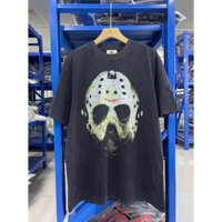 Friday THE 13TH TEE No. 13 FRIDAY Tay Ngắn Jason Jason Mask Wash Water Đau Khổ Áo Thun