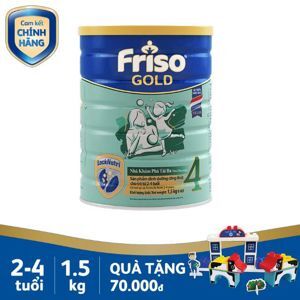 Sữa bột Friso Gold 4 - hộp 1500g (dành cho trẻ từ 3 tuổi trở lên)