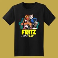 Fritz the cat cartoon tv show mens black tshirt size s đến