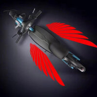 Frogued Dính Lưng Đèn Xe Máy Năng Lượng Hiệu Quả Đèn Xe Máy Đa Năng Cánh Thiên Thần Logo Bóng Đèn Dành Cho Người Yêu Xe Máy Đèn Led Chống Nước Cho Moto