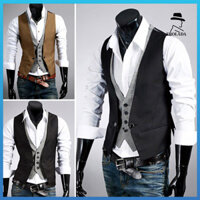 Frolada Áo Đơn Cổ Chữ V Phù Hợp Với Áo Vest Thủ Công Tuyệt Vời Giả Hai Mảnh Nam Kinh Doanh Áo Khoác Bảo Hộ Lao Động