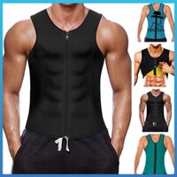 Frolada Nam Định Hình Áo Cổ Chữ O Dây Kéo Không Tay Placket Thể Thao Áo Eo Thể Dục Chạy Bộ Chống Mồ Hôi Dây Thắt Lưng Yoga Mồ Hôi Quần Áo