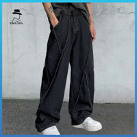 Frolada Thường Phù Hợp Với Nam Quần Gia Cố Túi Đường May Quần Nam Ống Rộng Rộng Quần Phù Hợp Với Đáy Sâu Và Hip Hop Dạo Phố Phong Cách Hợp Thời Trang Unisex Quần Thẳng Cho A