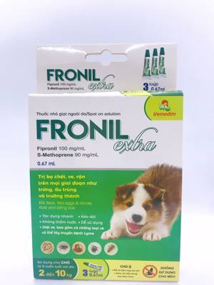 Fronil Extra Chống Ve Và Bọ Chét Cho Chó, 10-20kg