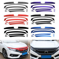 Front Bumper Grille Sticker Decal Fit Honda Civic 10th 2016-17 Grill Decoration