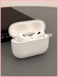 Frosted White 4 Thích hợp cho Apple AIRPODSPRO2 Bluetooth thế hệ thứ hai Vỏ tai nghe không dây IPHONE thế hệ thứ ba Vỏ bảo vệ thế hệ thứ ba Hộp tai nghe thế hệ thứ ba Vỏ mềm sáng tạo cao cấp