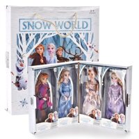 Frozen Thế Giới Công Chúa Lãng Mạn Đồ Chơi Elsa Anna Búp Bê Đồ Chơi Hình Hộp Quà Tặng Bộ Búp Bê 36.6cm