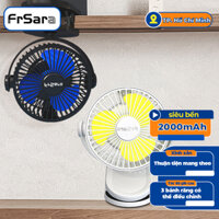 Frsara Quạt mini,360 ° xoay vòng đầy đủ, bảng clip fan hâm mộ, 3 bánh răng tốc độ gió điều chỉnh