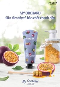 FRUDIA Sữa Tắm Frudia My Orchard Passion Fruit Scrub Body Wash Loại Bỏ Tế Bào Chết Từ Chanh Dây 200ml