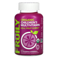 Fruily Organic Children’s Multivitamin with 17 Vitamins and Minerals Mixed Fruit 60 Gummies