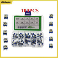 Fs 100 Chiếc Rm065 Phim Carbon Ngang Viền Potentiometer Assortment Kit 10 Giá Trị Biến Điện Trở