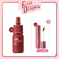 [FS] Combo Son Tint Hiệu Ứng Nhung Mịn PERIPERA INK VELVET 1 GOOD BRICK