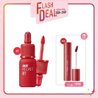 [FS] Combo Son Tint Hiệu Ứng Nhung Mịn PERIPERA INK VELVET #7 GIRLISH RED