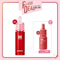 [FS] Combo Son Tint Hiệu Ứng Nhung Mịn PERIPERA INK VELVET 5 CORALFICIAL