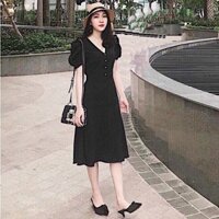 [FS50K] Đầm đen basic form nhỏ (kèm hình thật)