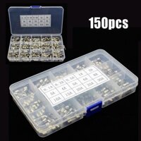 Fsfo _ 150 chiếc Cầu chì ống thủy tinh thổi nhanh 5x20mm Các loại Bộ cầu chì thổi nhanh 0,1A-30A
