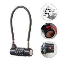 Fsfo _ Dây thép mềm khóa mật khẩu tủ lạnh khóa cửa ổ khóa sân vườn