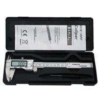 Fsfo _ Thước kẹp vernier kỹ thuật số bằng thép không gỉ, thước kẹp có độ chính xác cao 0-150