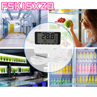 FSKJSXZQ Nhiệt kế tủ đông, với cảm biến bên ngoài Nhiệt kế tủ lạnh kỹ thuật số, Máy đo nhiệt kế di động chất lượng cao