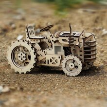 Đồ chơi lắp ráp gỗ 3D Robotime - Xe máy cày Tractor LK401
