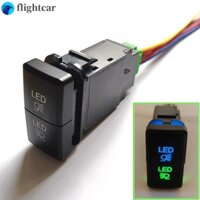 (Ft) 1 Chiếc Nút Kép Đèn Sương Mù Ô Tô Cho Xe Toyota FJ / Land Cruiser Prado 4Runner Tacoma Xanh Xanh Xanh Đèn Báo LED 12V