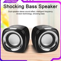 Fts 1 Cặp Loa Máy Tính Chạy Bằng USB Âm Thanh Stereo Bass Sâu Di Động Mini Có Dây Laptop Để Bàn PC Hộp Âm Thanh Loa Siêu Trầm