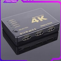Fts 5 Đầu vào 1 Đầu ra IR Remote RC HDMI Bộ chuyển đổi chuyển đổi tương thích Bộ chia 4K * 2K