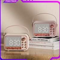 Fts Loa Tương Thích Bluetooth Kết Nối Nhanh 360 Độ Cân Bằng Âm Thanh Khuếch Tán Cuộc Gọi Cổ Điển Loại Cầm Tay Đồng Hồ Báo Thức Loa Đồ Dùng Gia Đình