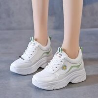 FTTY GIÀY NỮ ĐỘN ĐẾ 7 CM DÁNG THỂ THAO nâng cao CHIỀU CAO HÌNH HOA CÚC nóng TREND G62 1