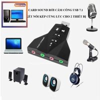 fuc Card sound rời cắm cổng USB âm thanh SOUND 7.1 Cho Máy Tính Và Laptop bị hỏng hoặc lỗi, hỏng sound card