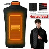 Fudeshe Áo Vest sưởi ấm nam Áo khoác giữ nhiệt thân xe điện