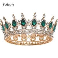 Fudeshe Nữ Tiaras, Cuộc Thi Sinh Nhật Prom Vương Miện Nữ Hoàng, Thời Trang Cosplay Cô Dâu Pha Lê Cưới Tiara Cho Tiệc Công Chúa