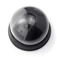 Fuers sáng tạo màu đen nhựa Dome CCTV Dummy máy ảnh nhấp nháy LED fake camera giám sát Hệ thống an ninh